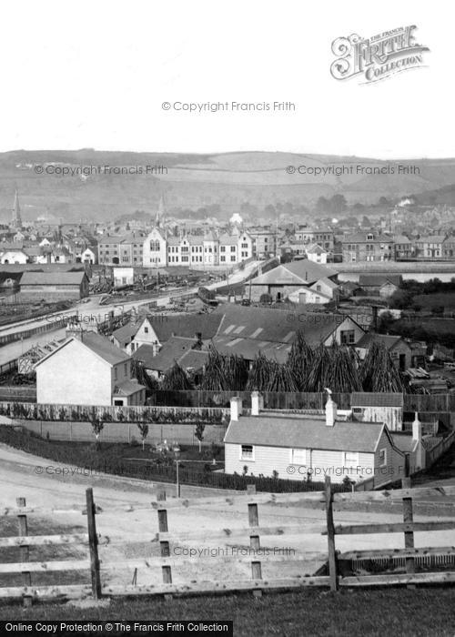 Photo of Barnstaple, From Above The Railway Station 1874