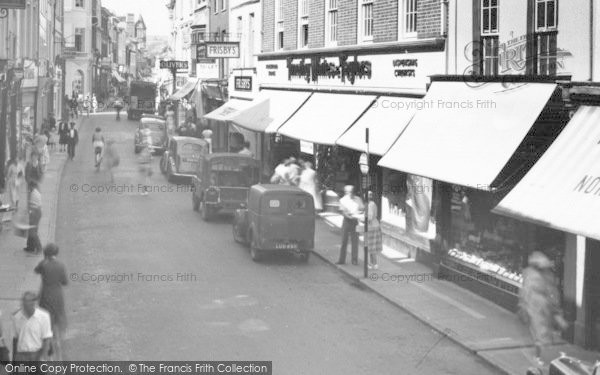 Photo of Barnstaple, High Street c.1955