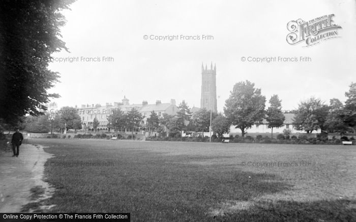 Photo of Barnstaple, Holy Trinity Church From Pleasure Gardens c.1890