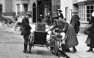 Motor Cycle In Boutport Street 1919, Barnstaple