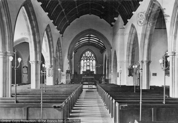 Photo of Barnstaple, Parish Church Interior 1919