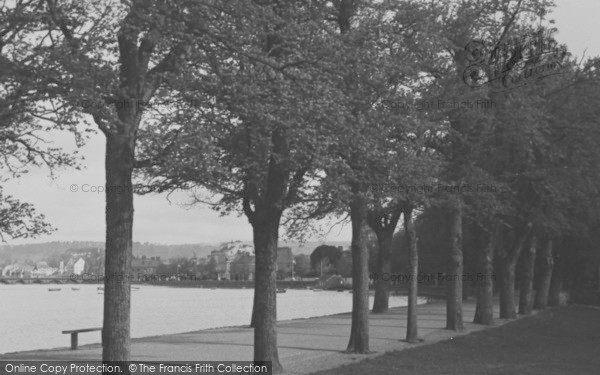 Photo of Barnstaple, River From Park c.1950