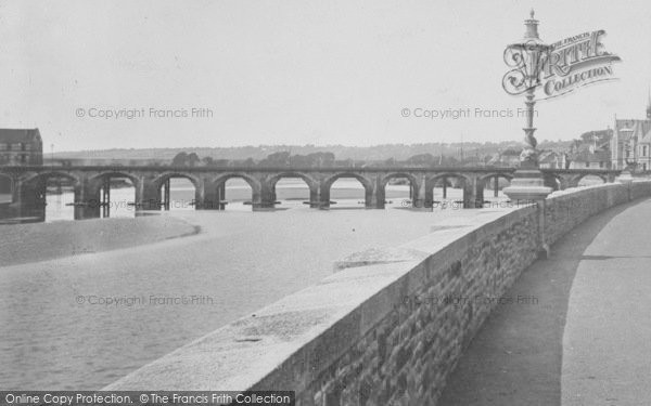 Photo of Barnstaple, River Taw And Bridge 1900