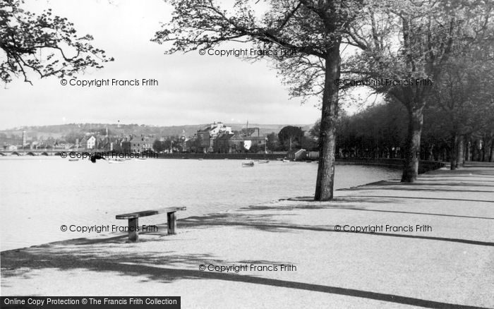 Photo of Barnstaple, River Taw And Bridge c.1950