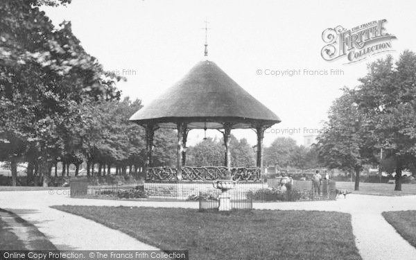 Photo of Barnstaple, Rock Park, Bandstand 1899