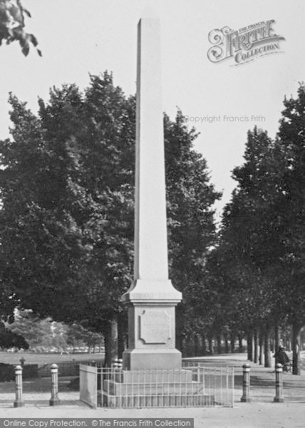 Photo of Barnstaple, Rock Park, Obelisk 1899