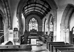 St Peter's Church Interior 1919, Barnstaple
