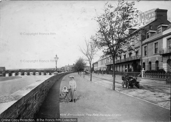 Photo of Barnstaple, Taw Vale Parade 1900