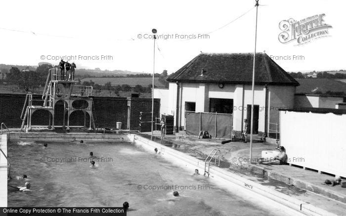 Photo of Barnstaple, The Diving Board And Changing Rooms, Rock Park c.1960