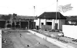 The Diving Board And Changing Rooms, Rock Park c.1960, Barnstaple