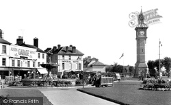 The Fountain And Clock Tower c.1955, Barnstaple