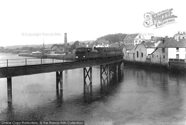 Photo of Barnstaple, The Railway Bridge Over The River Taw 1912