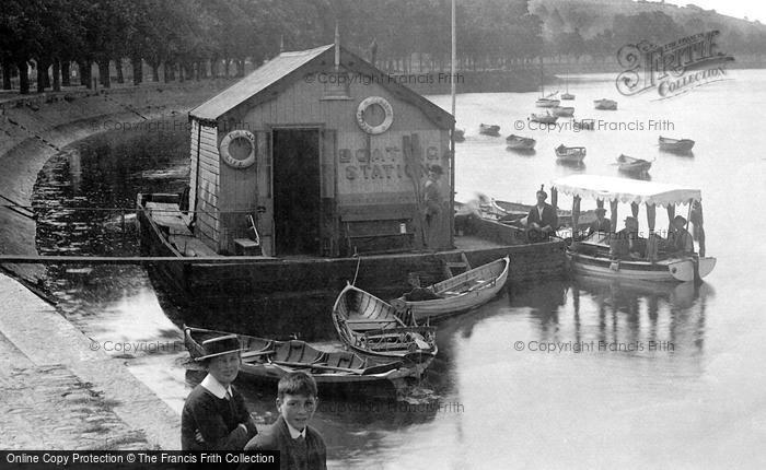 Photo of Barnstaple, The River Taw Boat Station 1912