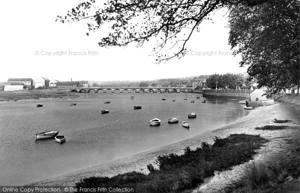 Photo of Barnstaple, The River Taw c.1955