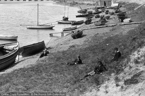 Photo of Barnstaple, The Riverbank 1894