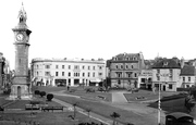 The Square And Clock Tower c.1955, Barnstaple
