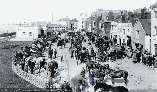 Photo of Barnstaple, The Strand, Horse Fair 1923