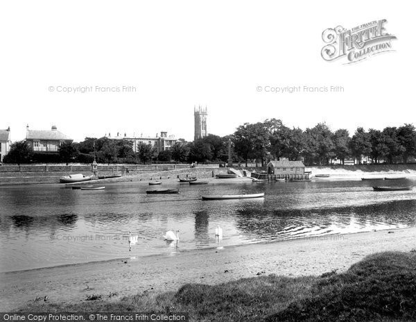 Photo of Barnstaple, Trinity Church And The River Taw 1935