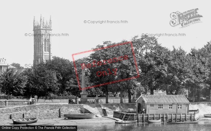 Photo of Barnstaple, Trinity Church And The River Taw 1935