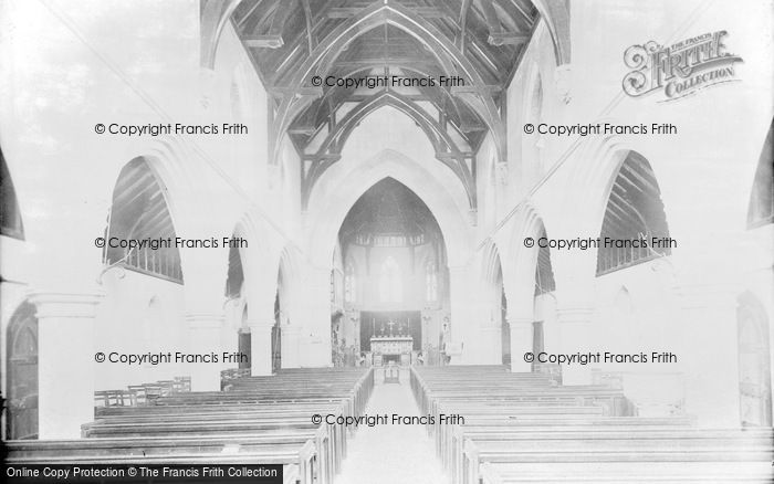 Photo of Barnstaple, Trinity Church Interior 1890