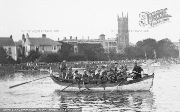 Photo of Barnstaple, Viking Boat On The River Taw 1935