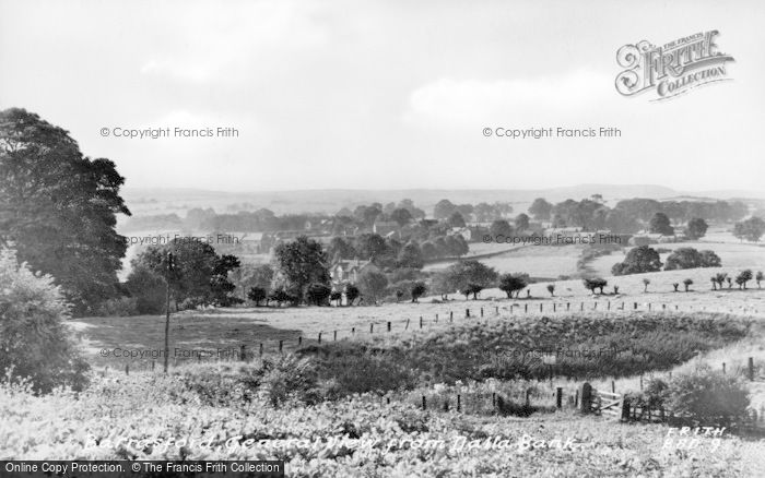 Photo of Barrasford, General View From Dalla Bank c.1960