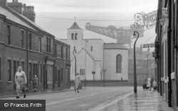 Barrow-In-Furness, Anchor Road And St John's Church 1963, Barrow-In-Furness