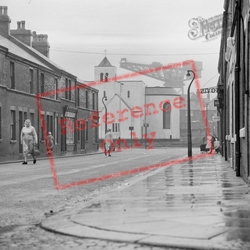 Barrow-In-Furness, Anchor Road And St John's Church 1963, Barrow-In-Furness