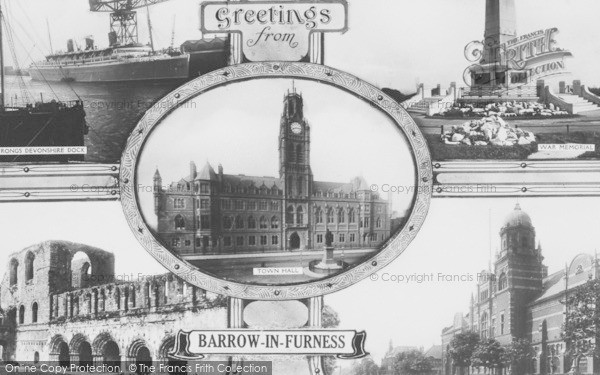 Photo of Barrow In Furness, Composite c.1915