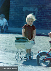 Barrow-In-Furness, Girl With Toy Pram 1963, Barrow-In-Furness