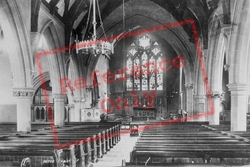 Barrow-In-Furness, St George's Church Interior 1895, Barrow-In-Furness