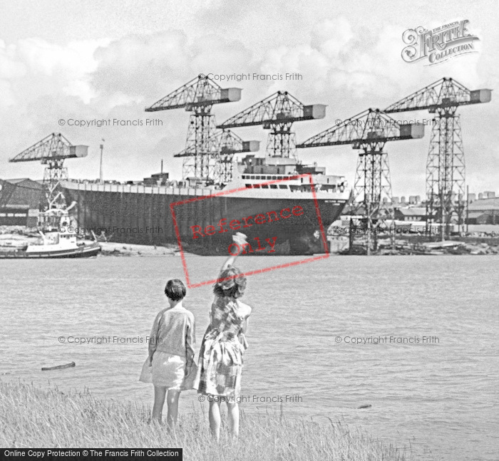Photo of Barrow In Furness, The Methane Princess Ship Launch From Vickers Shipyard 1963