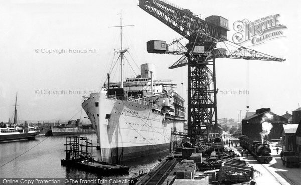 Photo of Barrow In Furness, The Shipyard, Buccleuch Dock c.1950