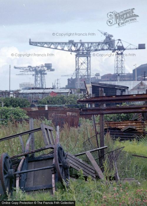 Photo of Barrow In Furness, Vickers Shipyard From The Allotments 1963