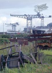 Barrow-In-Furness, Vickers Shipyard From The Allotments 1963, Barrow-In-Furness