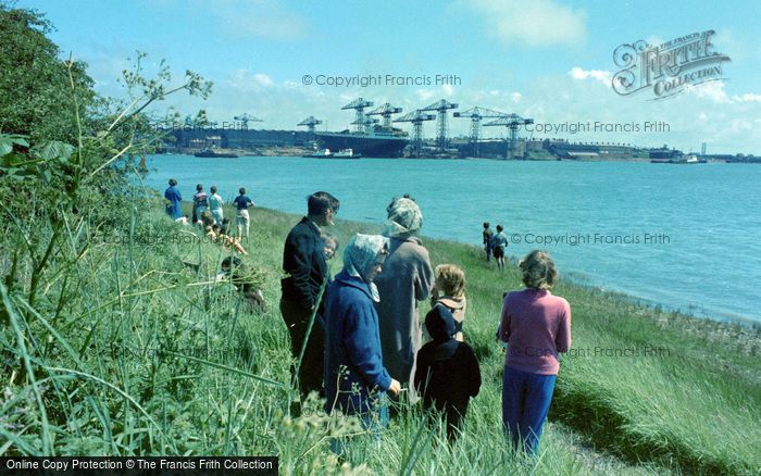 Photo of Barrow In Furness, Vickers Shipyard From The Shore 1963