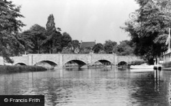 The River And Bridge c.1960, Barrow Upon Soar