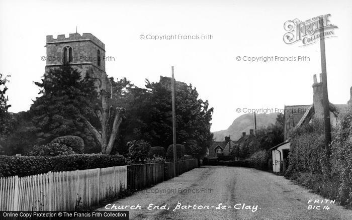 Photo of Barton Le Clay, Church Road c.1955