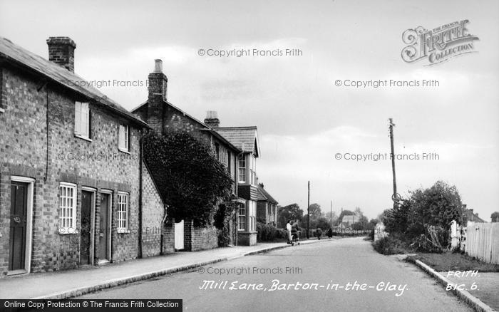 Photo of Barton Le Clay, Mill Lane c.1955