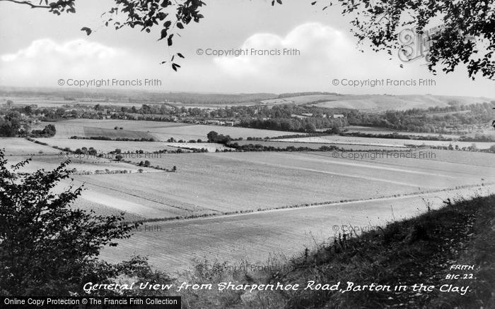 Photo of Barton Le Clay, View From Sharpenhoe Road c.1960
