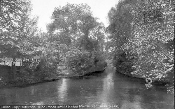 Photo of Barton Mills, River Lark 1925