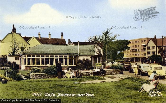 Photo of Barton On Sea, Cliff Cafe c.1960