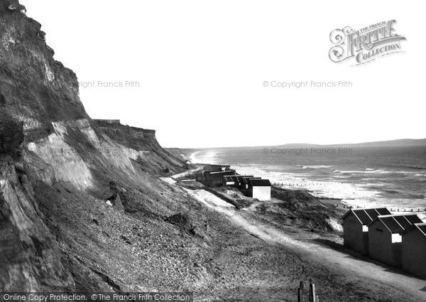 Photo of Barton On Sea, The Beach And Cliffs c.1935
