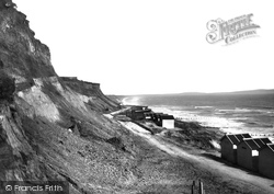 The Beach And Cliffs c.1935, Barton On Sea