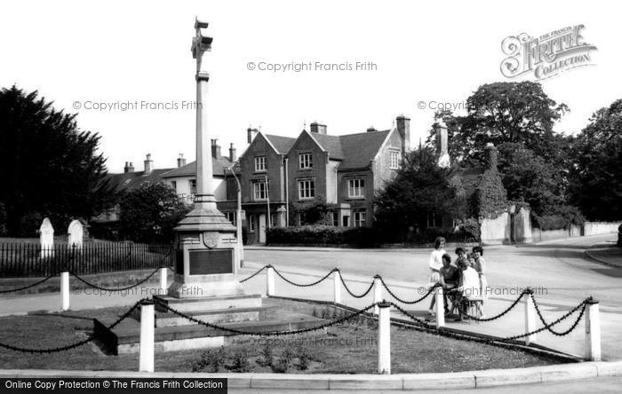 Photo of Barton Under Needwood, People At The Memorial c.1955