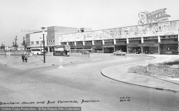 Photo of Basildon, Blenheim House And Bus Terminal c.1965