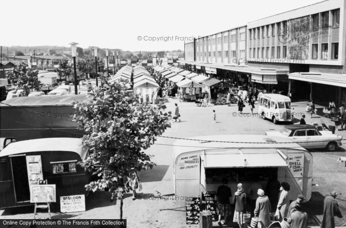 Photo of Basildon, Market Place c.1960