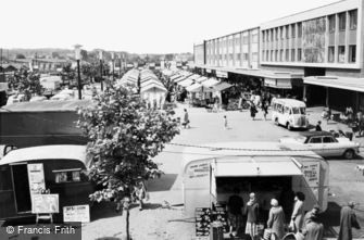 Basildon, Market Place c1960