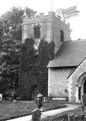 Basildon, St Bartholomew's Church Tower 1890, Lower Basildon