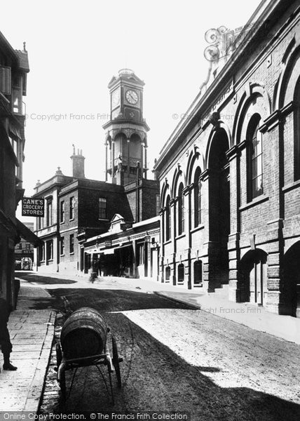 Photo of Basingstoke, Corn Exchange And Town Hall, Wote Street 1898